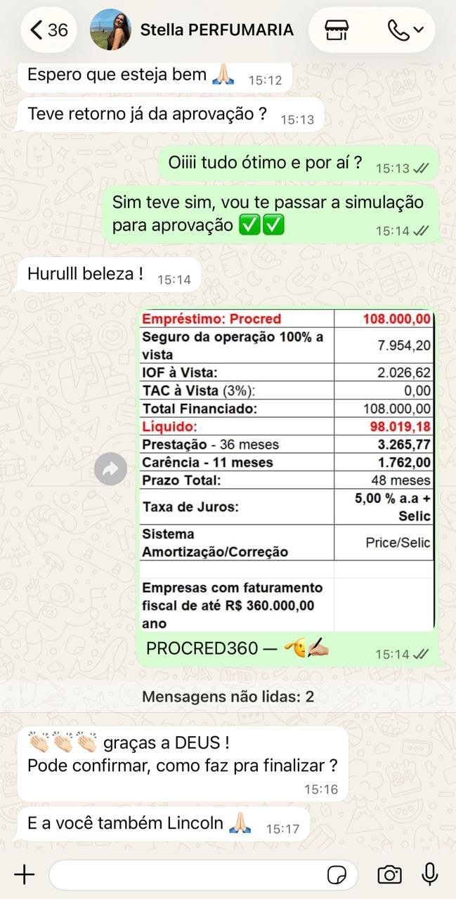 Conversa com cliente