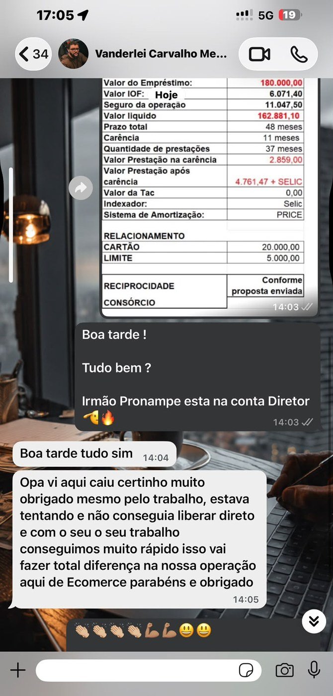 Conversa com cliente